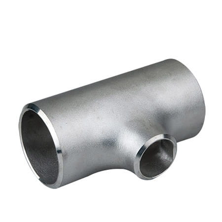 T-rør reduksjon rustfri stål sømløs syrefast DN80 88,9 x 3,2 mm / DN50 60,3 x 2,9 mm kvalitet 1.4571 / 316Ti